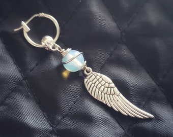 The Seraphim- Wing mono earring. Earring. Male. Female. Unisex.
