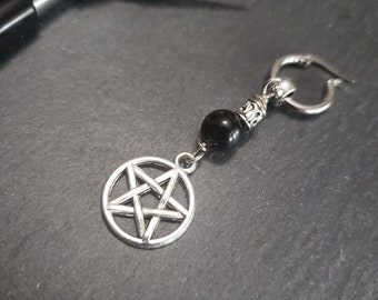 The Pentacle- Mono earring. Men's. Women's. Unisex. Gothic. Boho. Witchy
