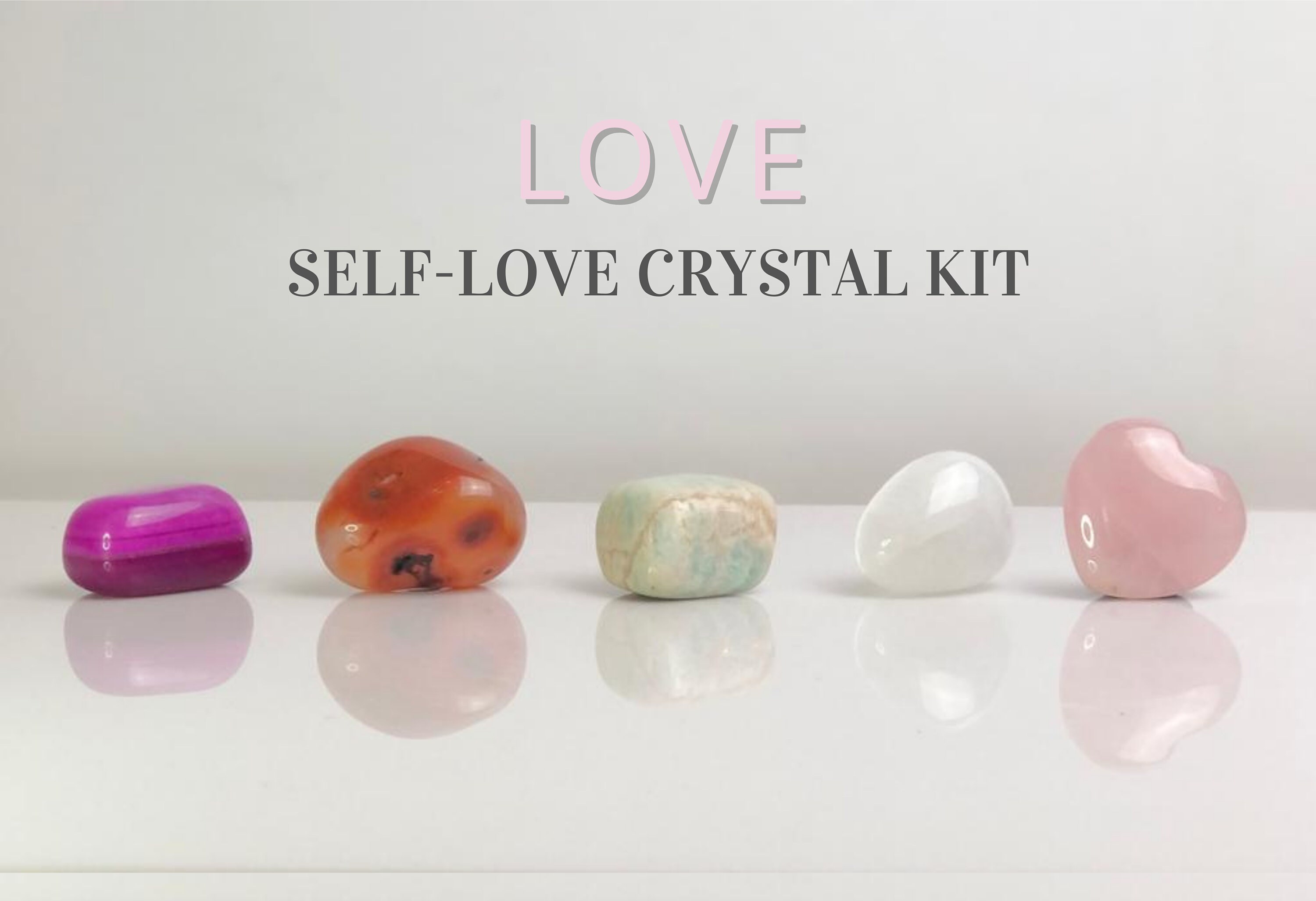 Love Crystal Kit Healing Crystal Kit Love Gift Crystals For Etsy