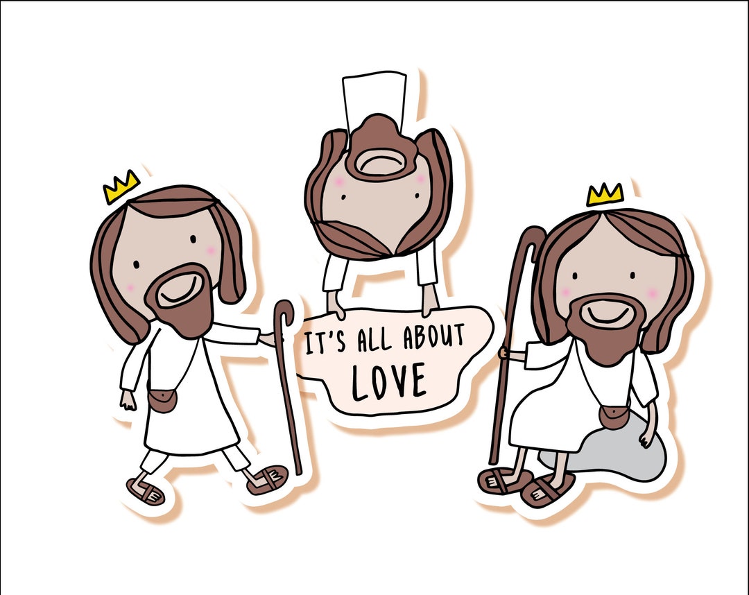 Jesus Stickers 3 Pack Vinyl Stickers Laptop Sticker Computer Sticker