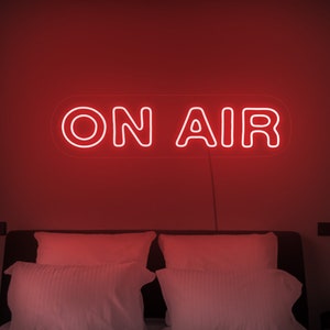 On air neon sign, On air led sign, Recording studio neon sign, Live music neon sign, On air wall art decor, Recording studio wall art decor