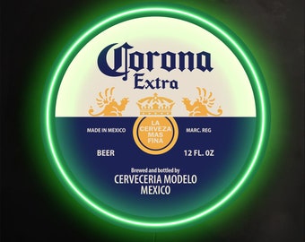 CORONA EXTRA ネオン管 Corona Extra Neon Sign, Corona Extra Beer Sign, Corona Neon Beer