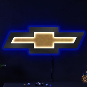 Chevrolet neon sign, Chevrolet logo sign, Car logo sign, Garage neon sign, Chevrolet gift, Garage wall decor, Chevrolet wall art decor