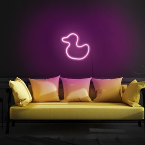 Duck neon sign,Duck led sign,Duck neon light,Duck light sign,Duck wall decor,Neon sign bedroom,Led neon sign,Neon light sign for wall