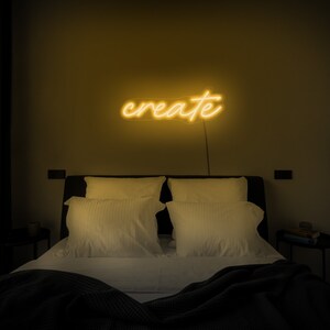 Create neon sign,Create led sign,Create wall sign,Create wall decor,Create neon light,Create wall art,Led neon sign,Neon sign wall decor