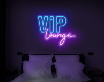 VIP Lounge Neon Sign, Vip Lounge Sign, Vip Neon Sign, Lounge Neon Sign, Club Neon Sign, Restaurant Neon Sign, VIP Room Sign, Bar Neon Sign