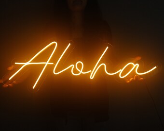 Aloha Neon Sign Etsy Aloha Neon Sign Etsy