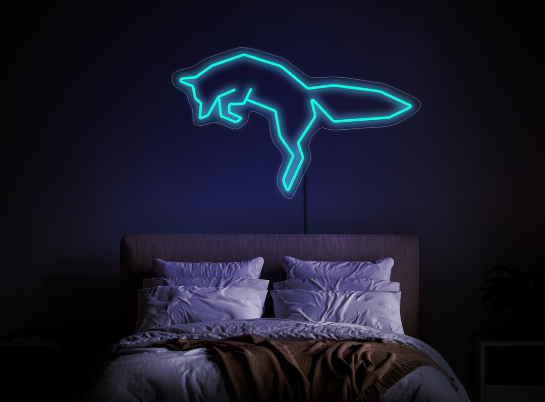 Fox Led Sign, Fox Light Sign Decor, Fox Neon Sign Custom, Animal Neon ...