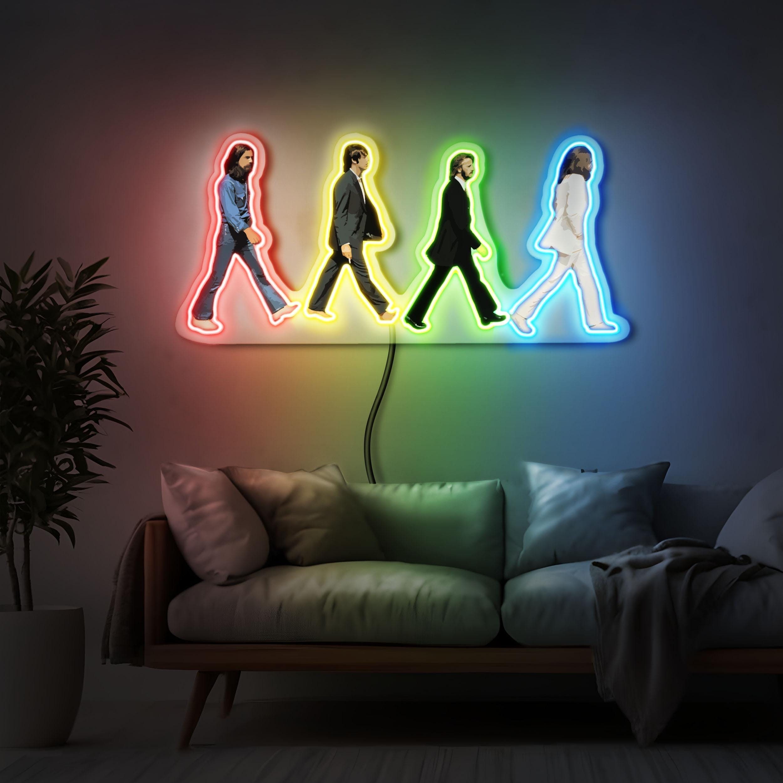 The Beatles Neon Sign, the Beatles Led Sign, Beatles Lover The Beatles Neon Sign, the Beatles Led Sign, Beatles Lover
