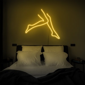 insegna luminosa led personalizzata - scritte neon personalizzabili - larga  luce neon Luce per insegne al neon a led personalizzate ​per la decorazione  della parete della camera da letto : : Illuminazione