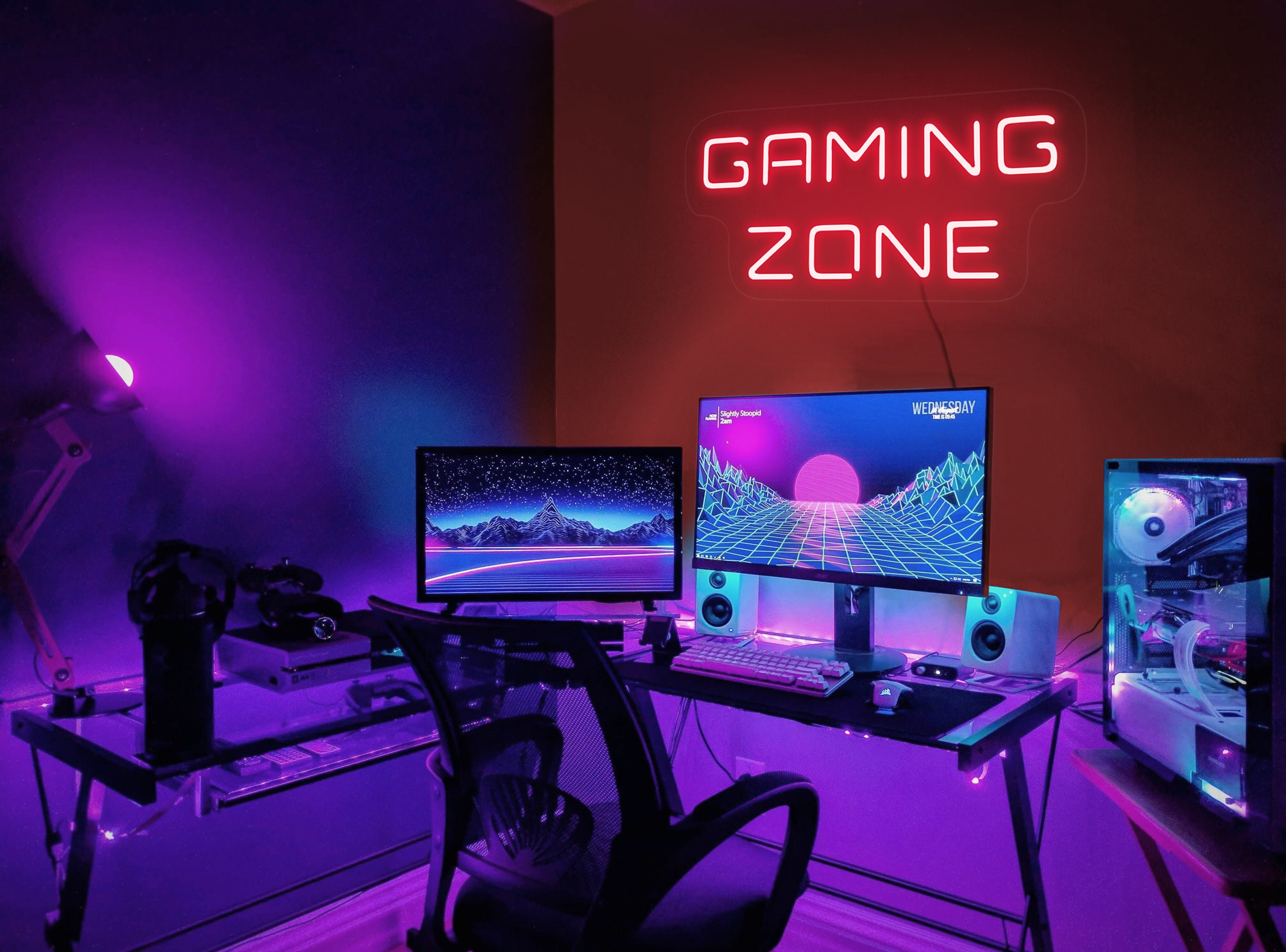 Demon accumuleren buurman Gamer kamer decor led Gaming zone neon teken Gamer kamer - Etsy België