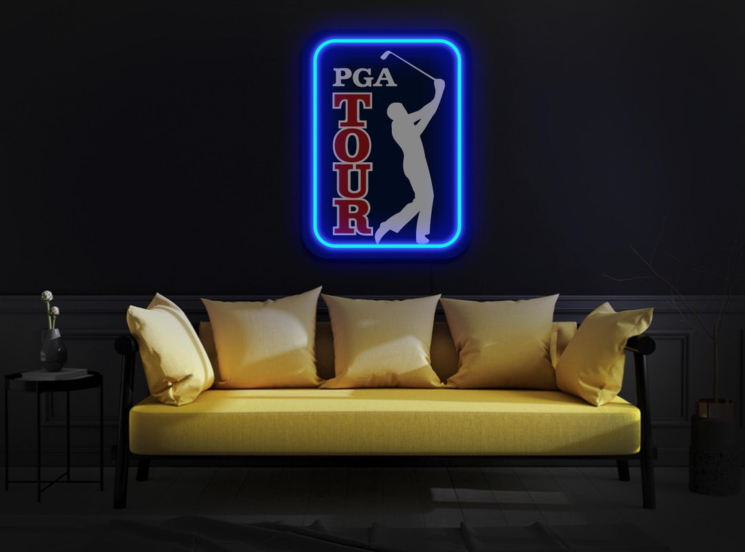 PGA Tour Neon Sign, Golf Neon Sign, PGA Tour Logo Sign, Golf Lover
