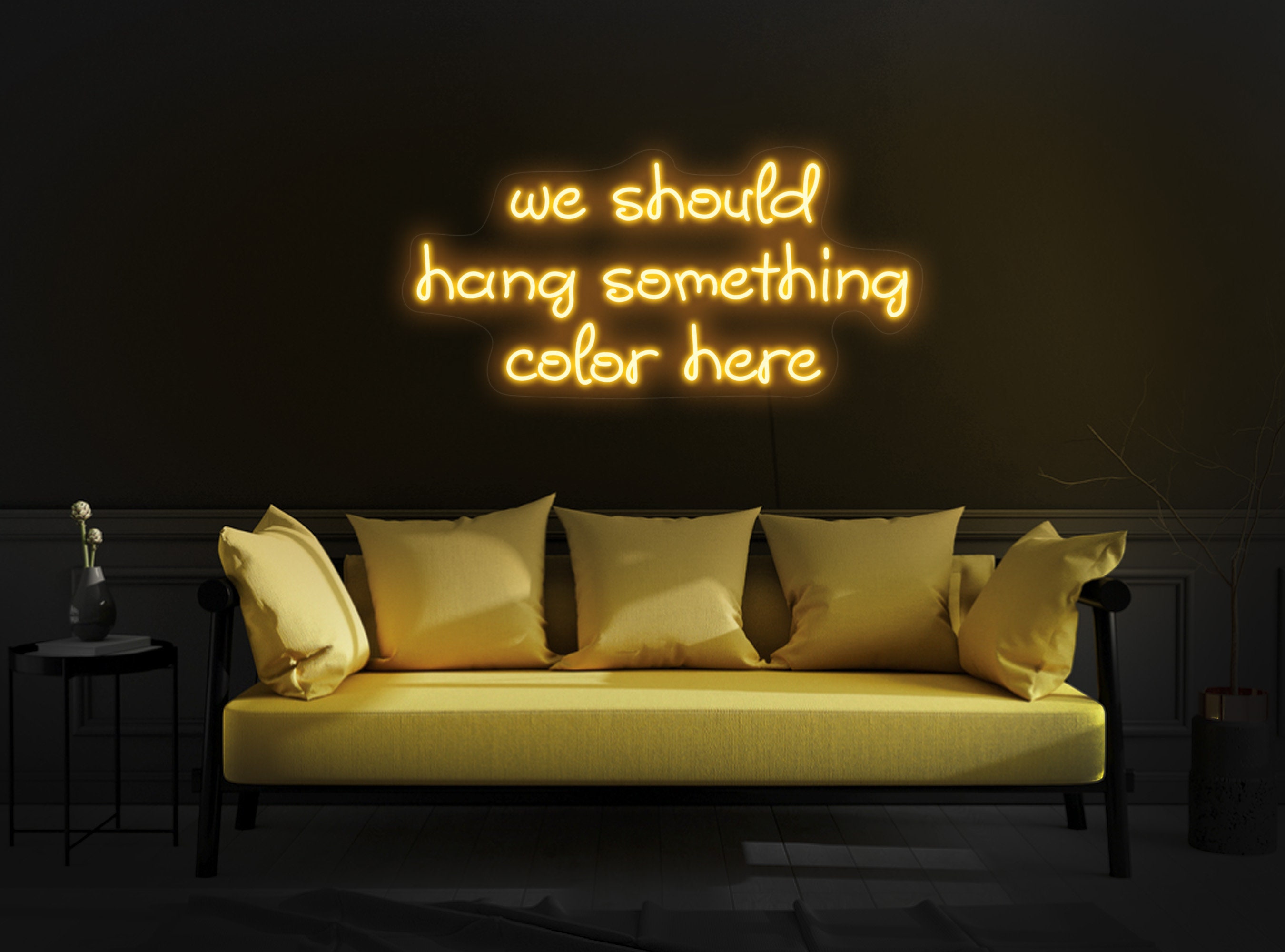 We should hang something 2024 cool here neon light