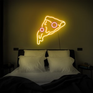 Pizza neon sign,Pizza led sign,Pizza neon light,Pizza wall art,Kitchen neon sign,Neon sign bedroom,Led neon sign,Neon light sign for wall