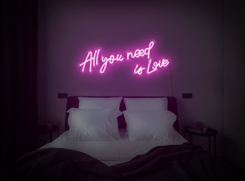 All you need is love sign neonAll you need is love signAll Etsy