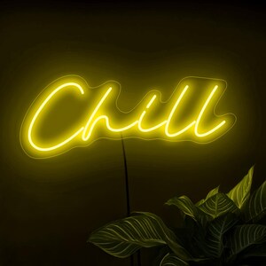 Chill Led Sign, Chill Neon Sign, Relax Neon Sign, Chill Zone Neon Sign ...