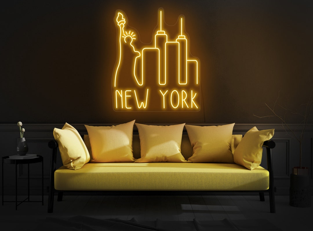 New York Sky Line Neon Sign New York Neon Light New York Led Etsy