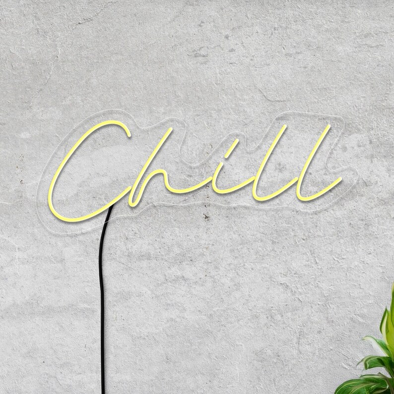 Chill Led Sign, Chill Neon Sign, Relax Neon Sign, Chill Zone Neon Sign ...