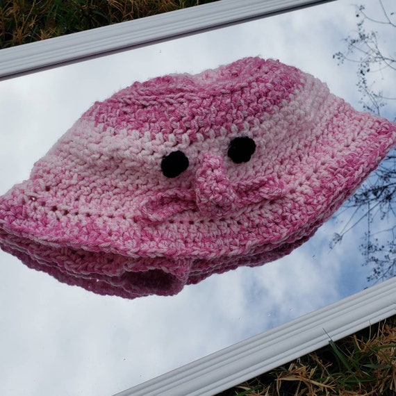 Handmade Crochet Blobfish Bucket Hat - Etsy