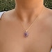 Dainty Amethyst Necklace, Amethyst Necklace, Dainty Gold Necklace, Wire Wrapped Amethyst Necklace, Wire Wrapped Necklace, Gold Necklace 