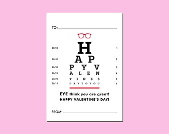 valentine eye chart etsy