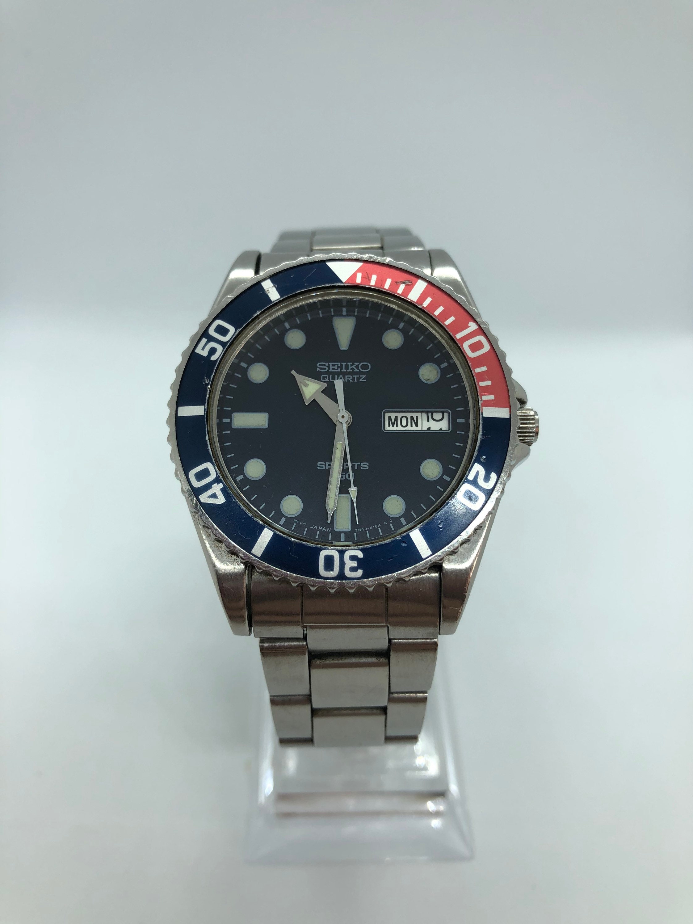 Seiko Sports 150 Pepsi Bezel - Etsy Seiko Sports 150 Pepsi Bezel - Etsy