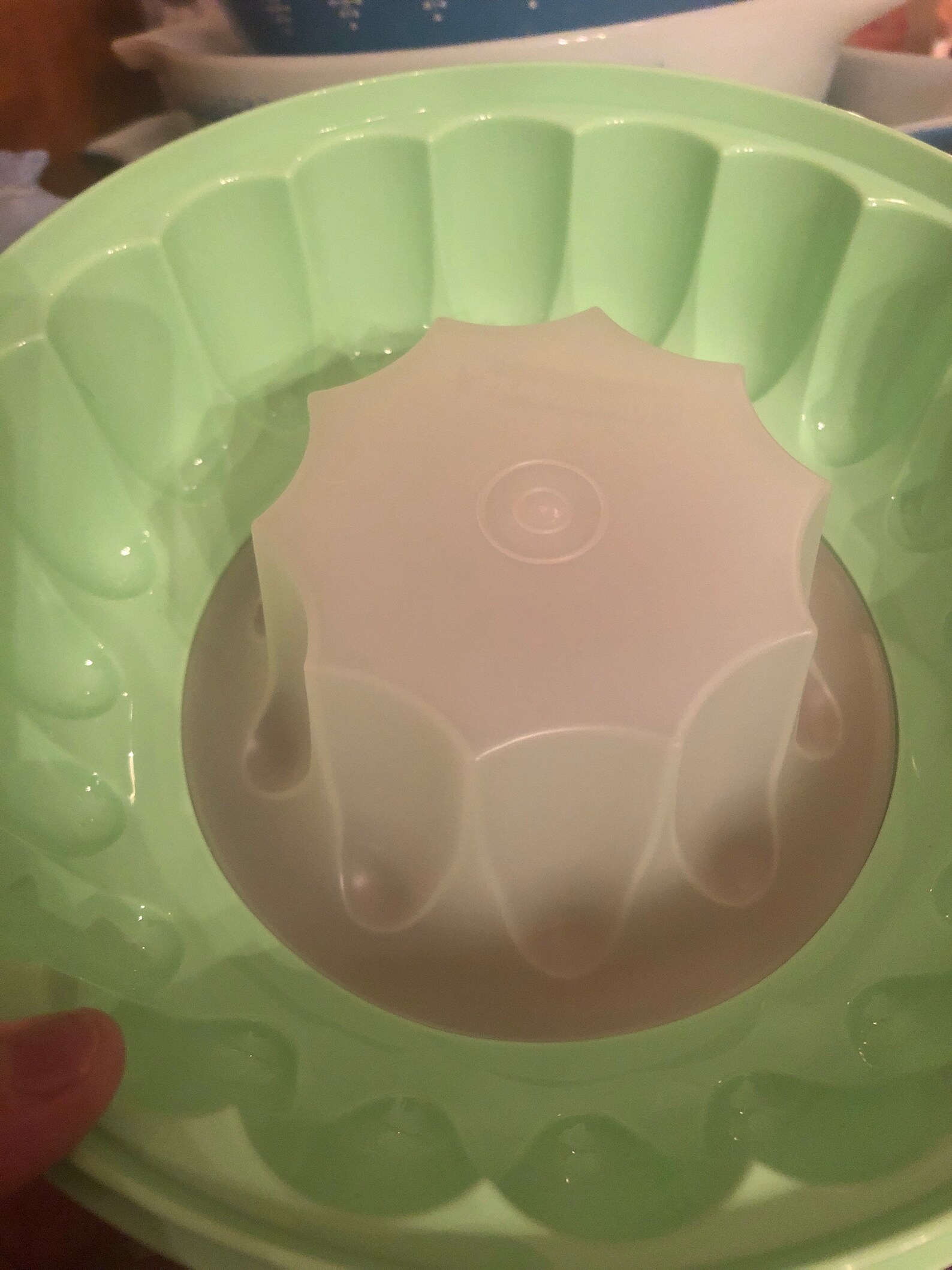 Vintage Tupperware Jelring Mold Green in Color New Vintage Etsy