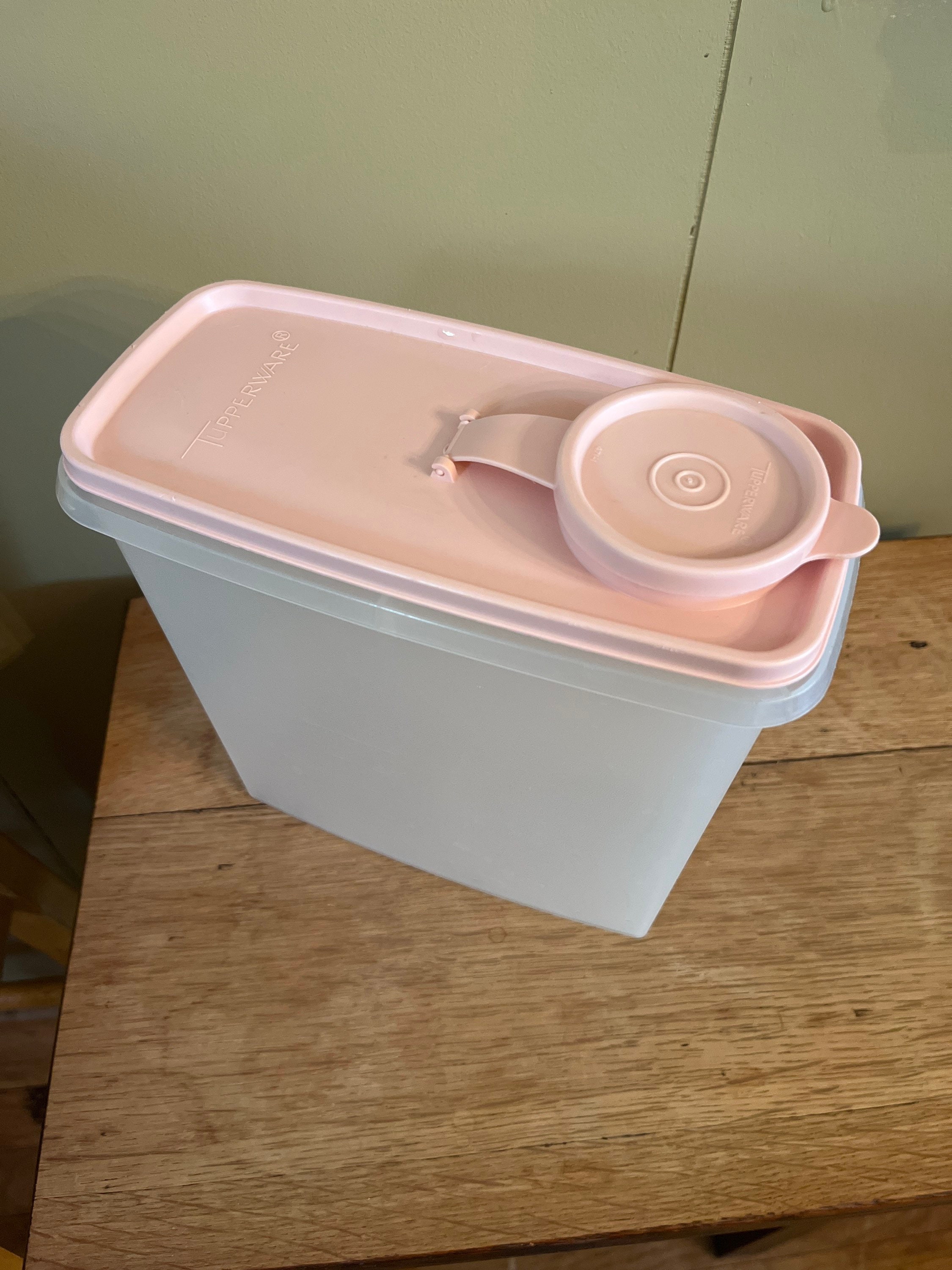 Vintage Tupperware Small Junior Cereal Keeper with Sheer Pour Lid