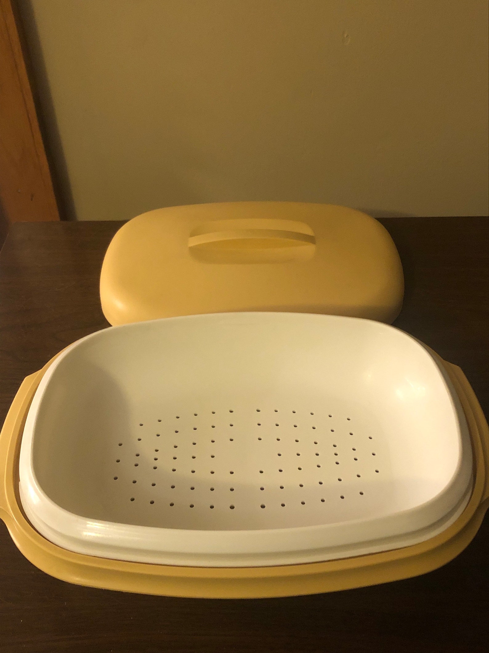 Vintage Tupperware Steamer Vintage Tupperware Oval Steamer Etsy