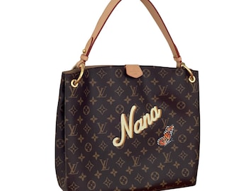 Custom Hand-Painted Bag / Personalized Designer Handbag Purse Tote Clutch / Made to Order / Please Read Description / Monogram Bespoke Art