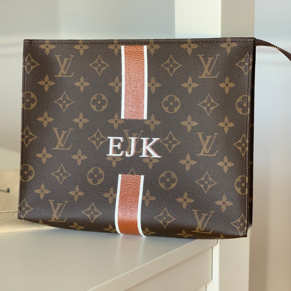 Personalized hand painting handbag,Monogrammed designer bag, Custom Painting on Bag, Monogrammed Handbag Purse Accessory Art Initials Stripe