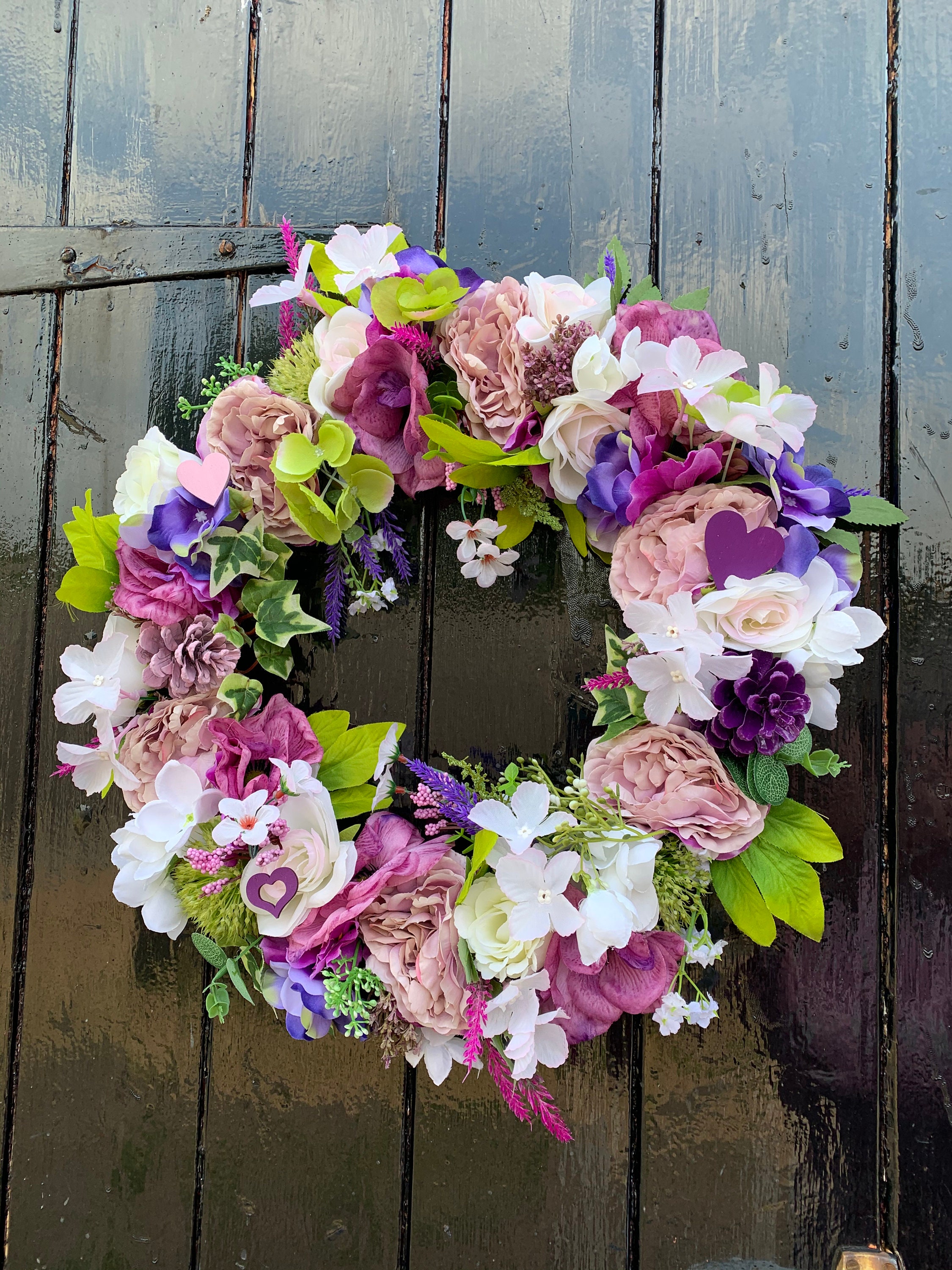 Flower wreath Etsy