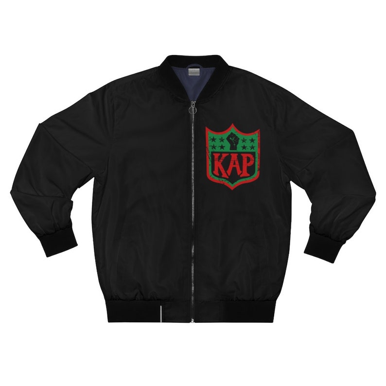 KAP Logo take a knee Inspired AOP Bomber Jacket
