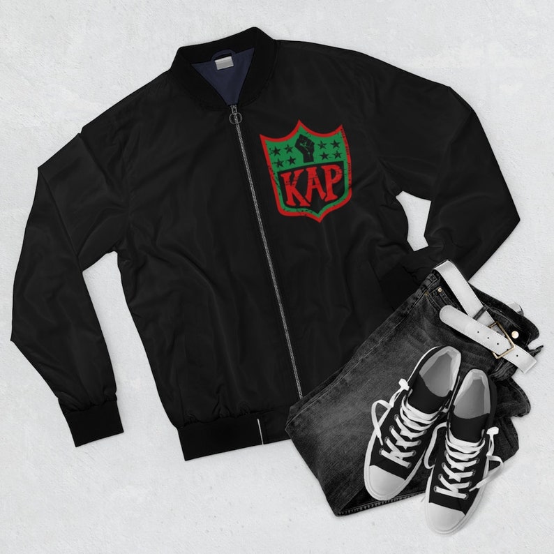 KAP Logo take a knee Inspired AOP Bomber Jacket