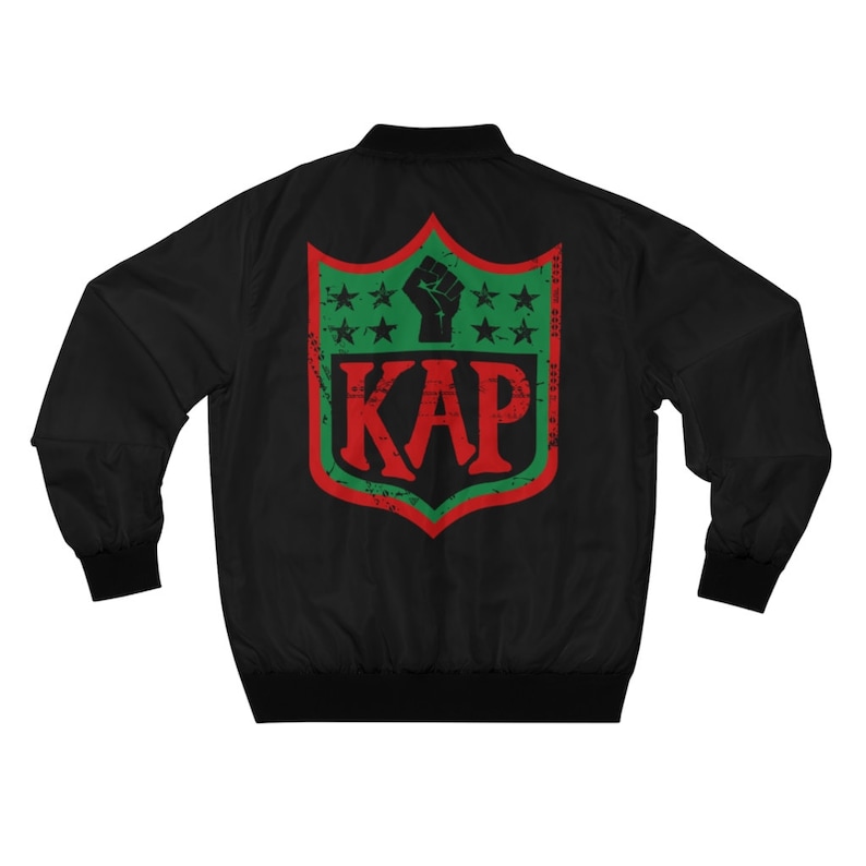 KAP Logo take a knee Inspired AOP Bomber Jacket