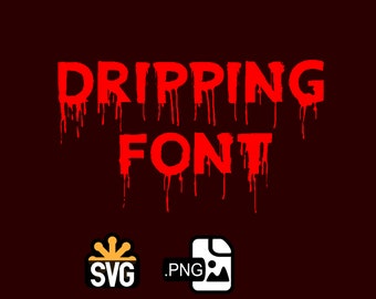 Download Free Blood Font Etsy PSD Mockup Template