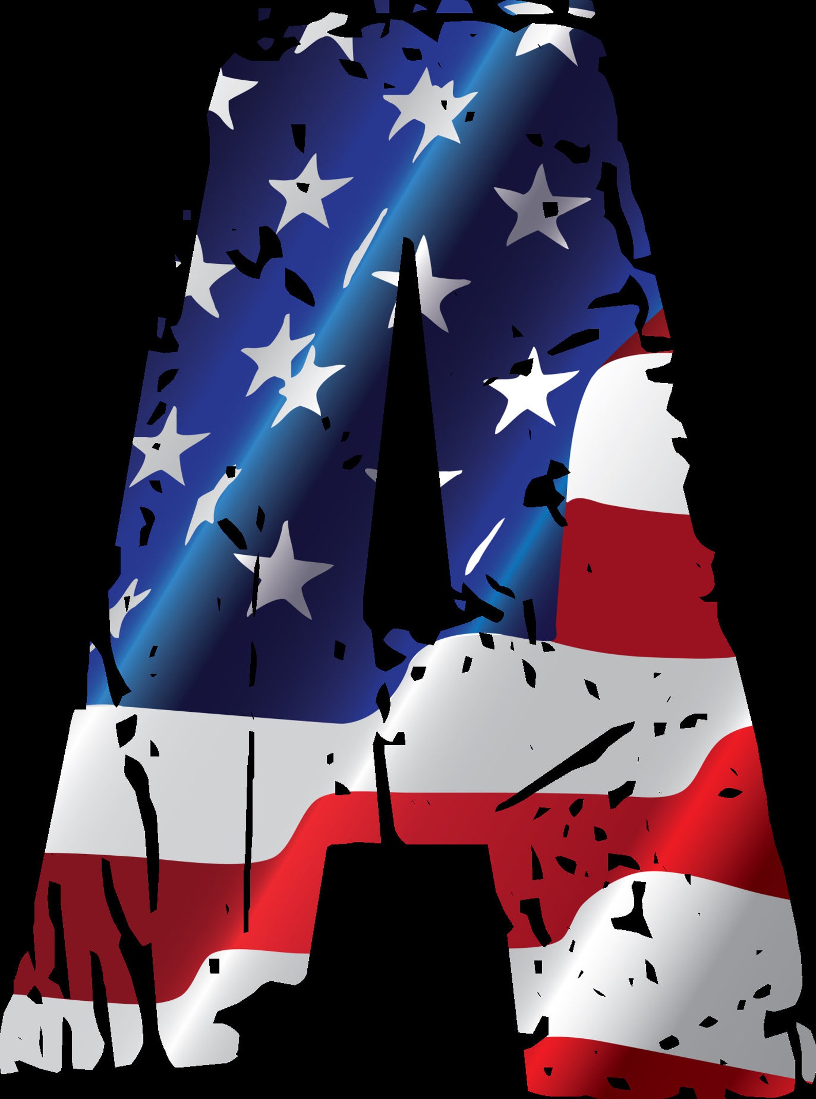 AMERICAN FLAG FONT Alphabet, Distressed Grunge Font Png , Letters