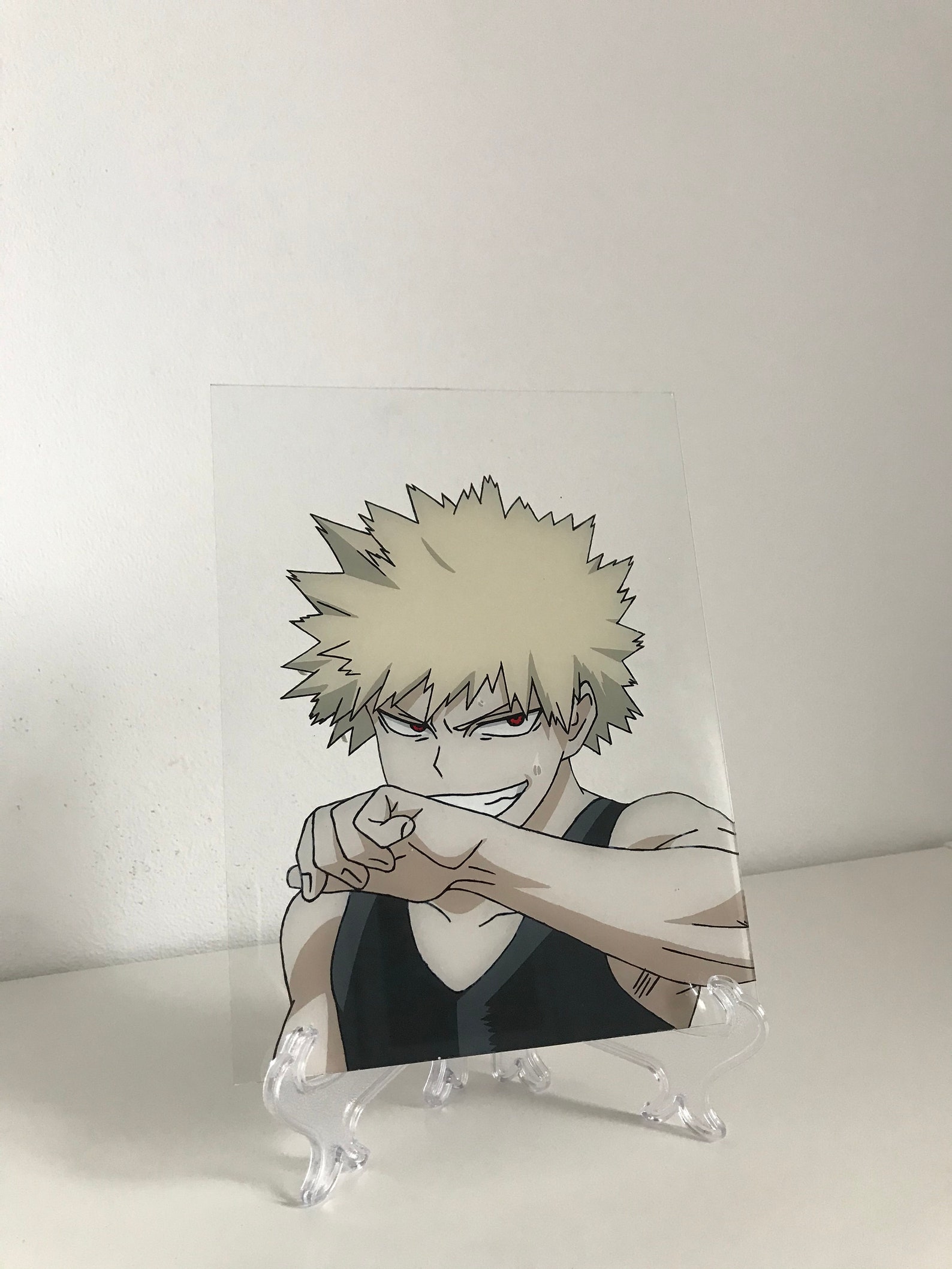 ANIME THEMED handmade glass painting | Etsy