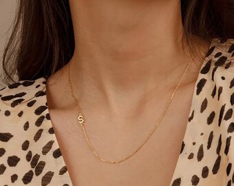 Initial Necklace - Etsy Australia