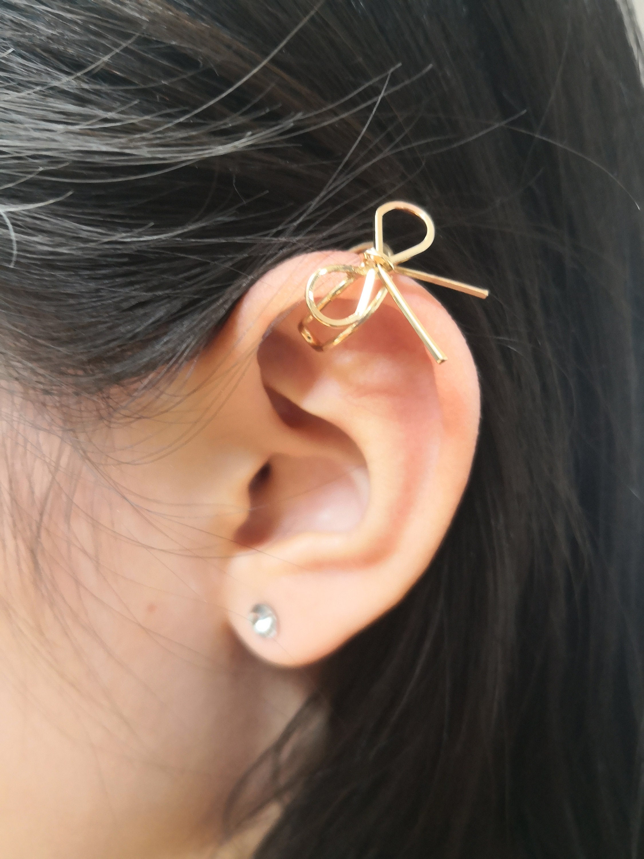 Butterfly Ear Cuff Ear Cuff No Piercing Gold Ear Cuff Etsy Australia