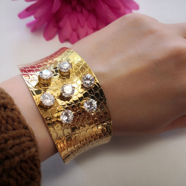 Wide Cuff Bracelet Etsy