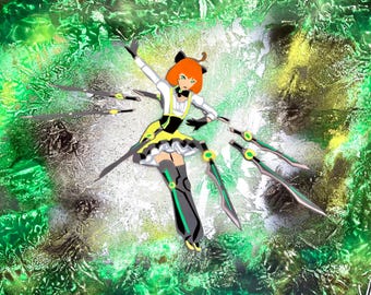 RWBY Penny Polendina Original Spray Paint Art Signed