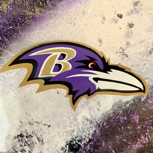 Baltimore Ravens Art: Original Spray Paint Painting