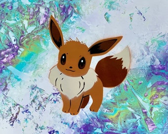 Eevee/ Pokemon/ Eevee art/ Spray Paint Art/ Pokemon art/ Pokemon gift