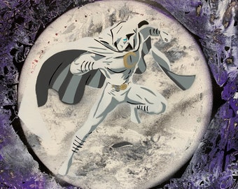 Moon Knight/ Moon Knight Art/ Spray Paint Art/ Moon Knight Poster/ Moon Knight Gift/ avengers art