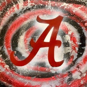 Original Alabama Crimson Tide Spray Paint Art