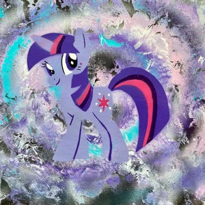 My Little Pony/Twilight Sparkle/ Spray Paint Art/ My Little Pony Art/ My Little Pony cadeau/ My Little Pony-poster
