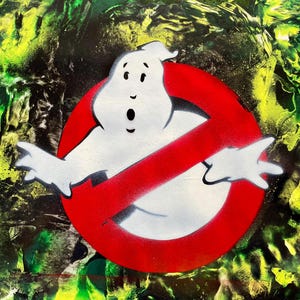 Ghostbusters/ Spray Paint Art/ Ghostbusters Art/ Ghostbusters gift