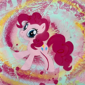 My Little Pony/ Pinkie Pie/ Spray Paint Art/ My Little Pony Art/ My Little Pony cadeau/ My Little Pony-poster