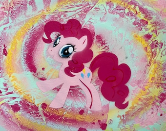 Original Pinkie Pie Spray Paint Art, My Little Pony Poster